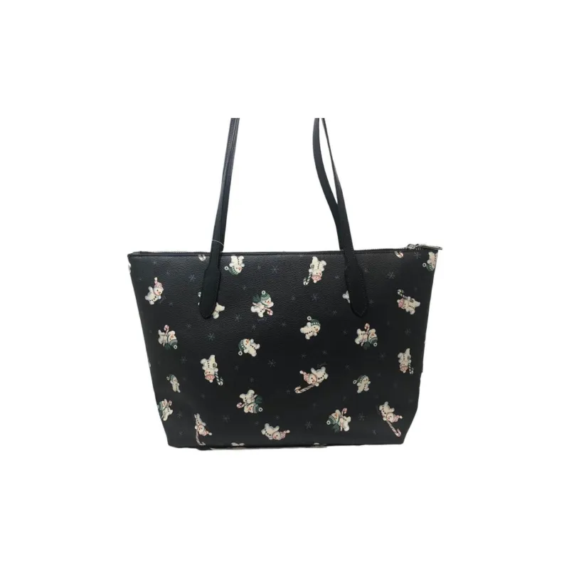 COACH Zip Top Tote Handbags-5