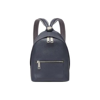 FENDI Calfskin Backpack Small Size Men's Blue