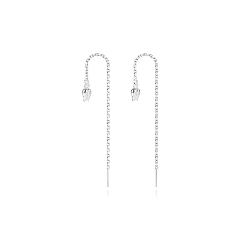 Zhiyu 999 Fine Silver Drop Earrings Women's-0