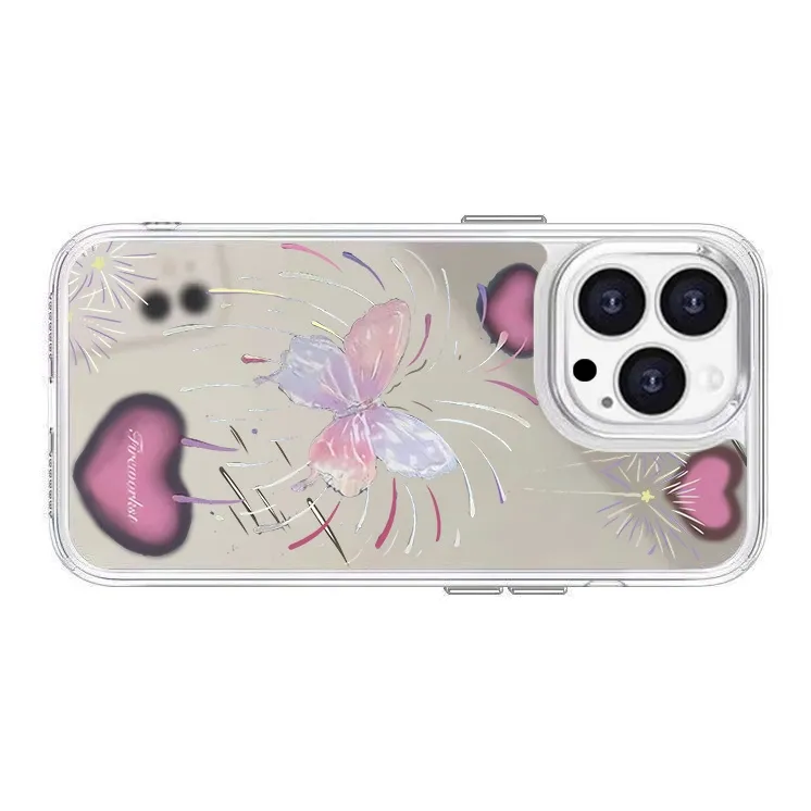 Victory Charge PC Material Fireworks Butterfly Phone Cases Apple/Apple 15PROMAX/14PLUS/13PRO/12/11 Trendy And Cool-2