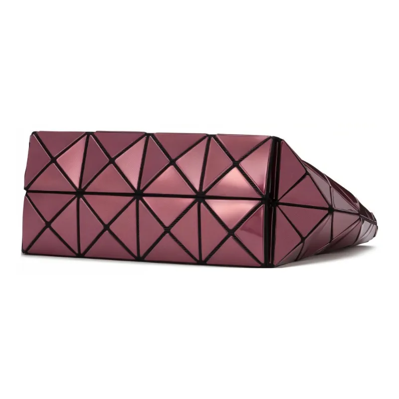 ISSEY MIYAKE Polyvinyl Chloride Resin Bucket Bags Handbags Women's Burgundy-3