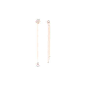 Swarovski 18K Rose Gold Drop Earrings Women's Gold