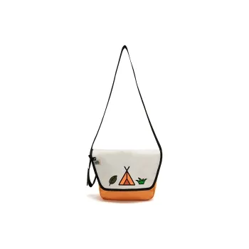 New Balance Fabric Shoulder Bag Crossbody Bag Regular Unisex White & Orange
