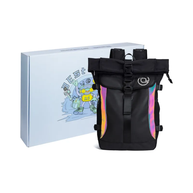 LOVERPUSS Polyester Backpack Large Size Unisex Black-13