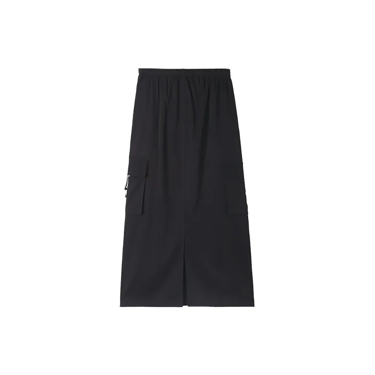 HIPPIEMISS Casual Long Skirts Women's Black-1