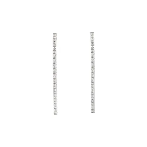 Swarovski Drop Earrings Women's Silver