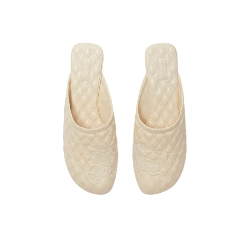 Burberry Quiet Wrap toe Slippers Women's Ecru-3