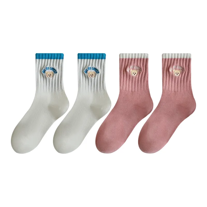 XXLLG Mid Calf Socks Women's 4 Pack-7
