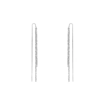 Nine Music S925 Silver Drop Earrings Women's