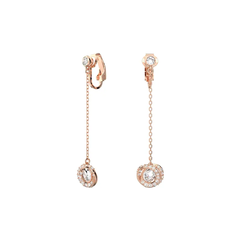 Swarovski Generation Clip On Earrings Women's Rose Gold-1