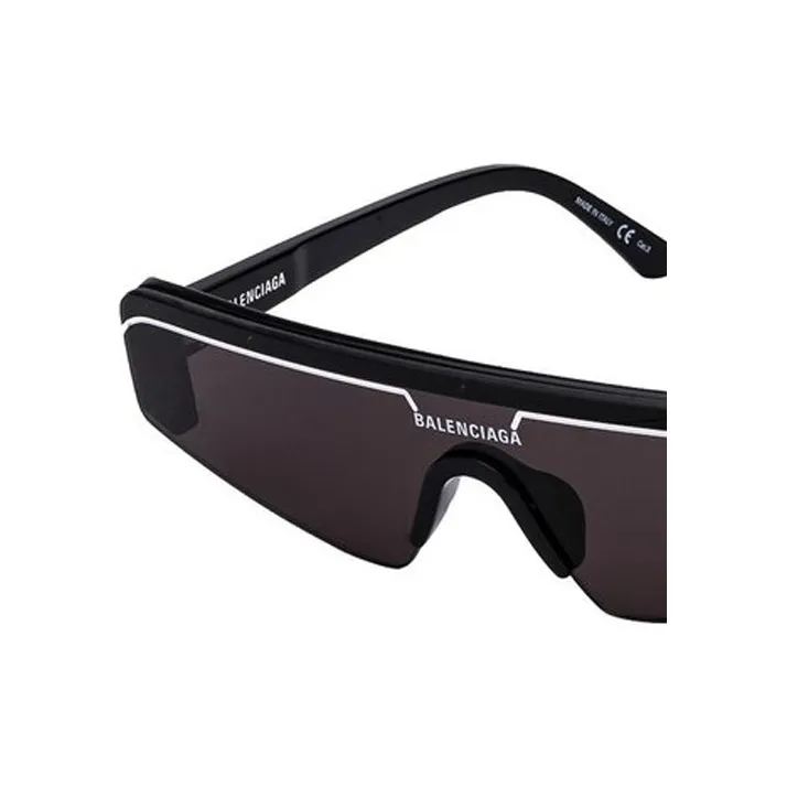 Balenciaga Rectangular Sunglasses Unisex Black-2