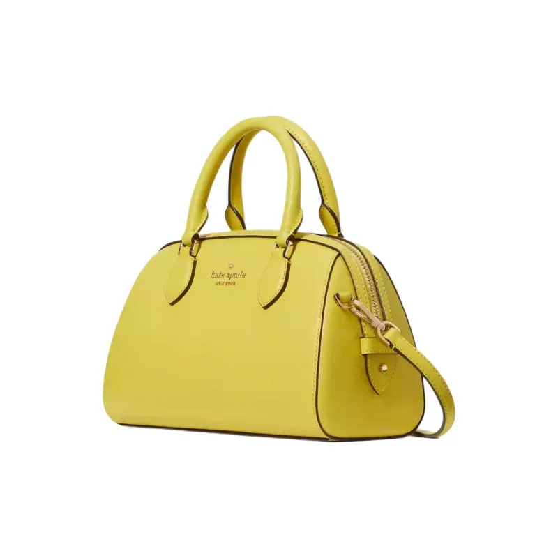 Kate Spade Saffiano Leather Handbag, Shoulder Bag, Crossbody Bag Women's Lime Yellow-1