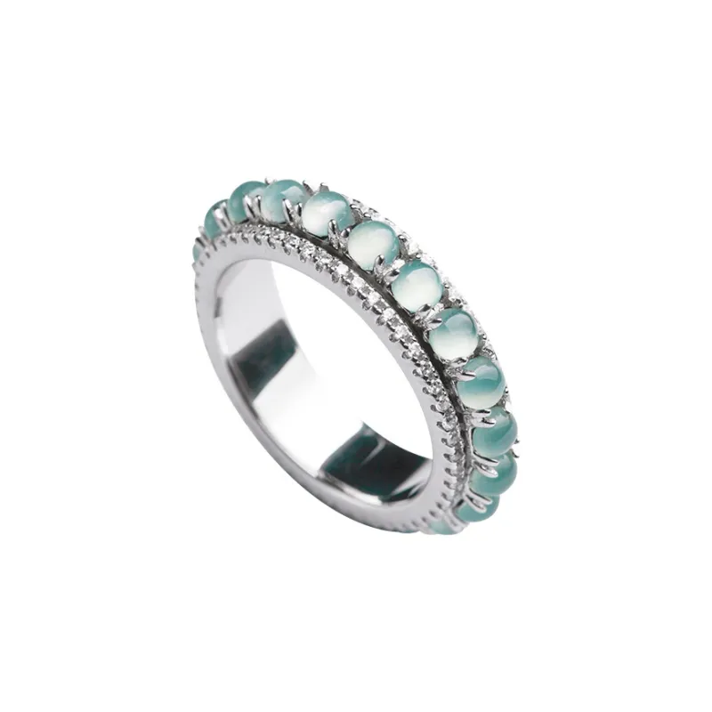 Princess Cui Ice Glutinous Jadeite Rings Women's-3