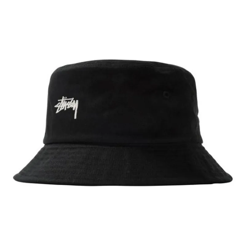 Stussy Cotton Bucket Hats Men's Black/Umber/Beige Blue/Orange-0