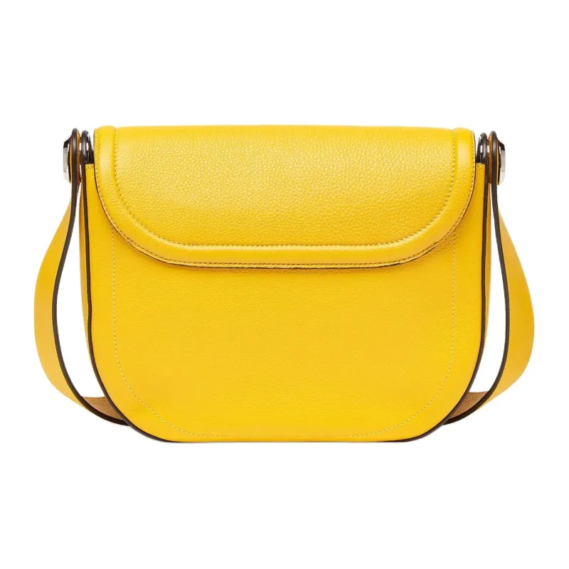 FENDI ROMA Calfskin Messenger Bag Shoulder Bag Crossbody Bag Men's Yellow-2