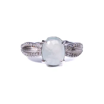 Green Waves Ice Glutinous Jadeite Rings Women's