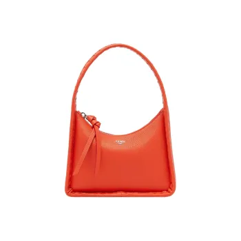 FENDI Calfskin Crescent Bag, Shoulder Bag, Handbag Mini Women's Red