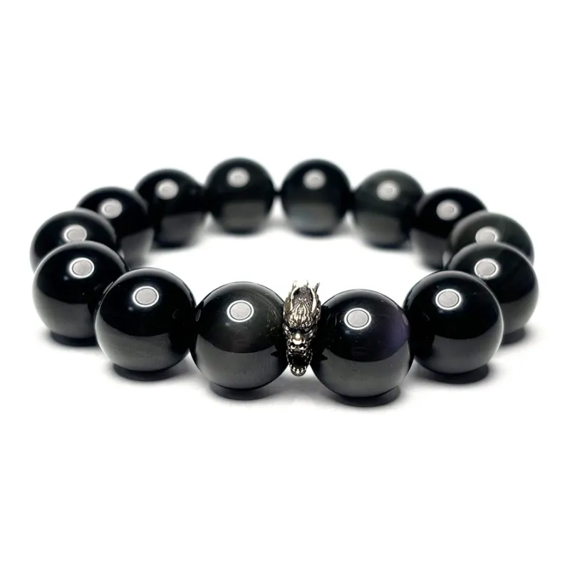 MOUNTAINS AND MANS Obsidian Bracelets Men's-3