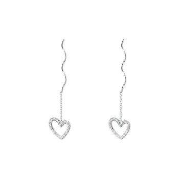 AITAO 999 Fine Silver Drop Earrings Women's