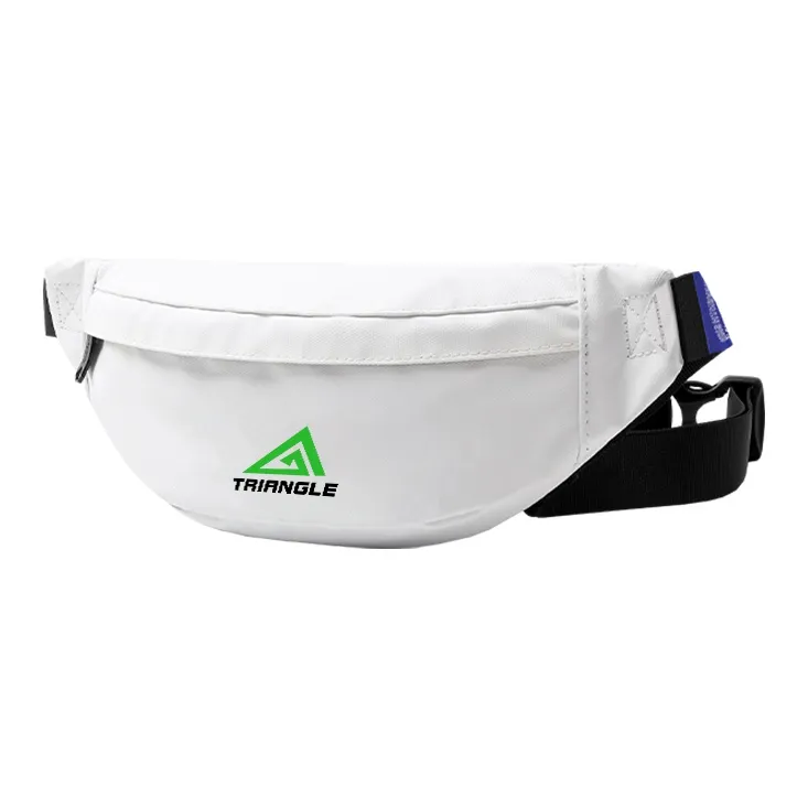 ElevethSign Polyester Front Cross Backpack Shoulder Bag Crossbody Bag Sling Bag Small Size Unisex White/Black-5