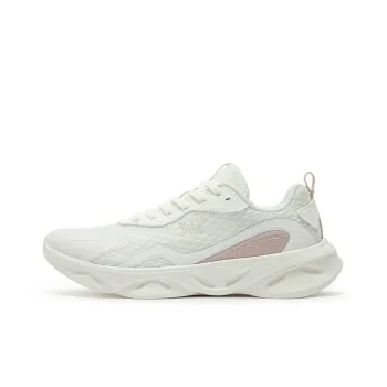 361° Light Feather Slip Resistant, Abrasion Resistant, Breathable Low Top Running Shoes Women's White Pink