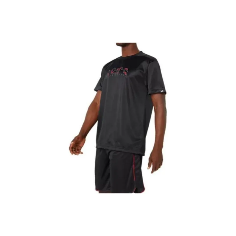 Asics T Shirts Men Black-2