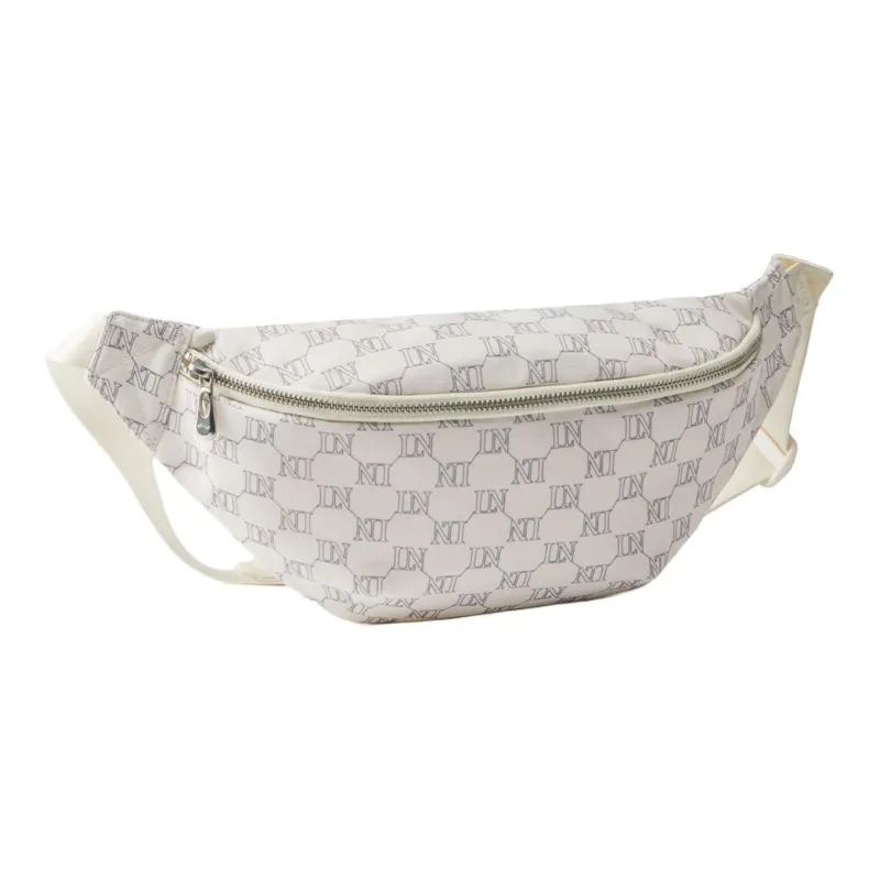 LiNing Sports Life Collection Polyester Crossbody Fanny Pack Regular Unisex White & Dark Ship Blue-1