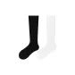 [Calf Socks 32cm]Black+White
