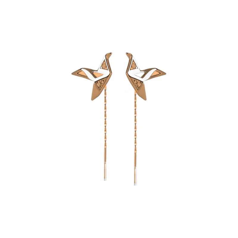 AITAO 999 Fine Silver Drop Earrings Unisex-2