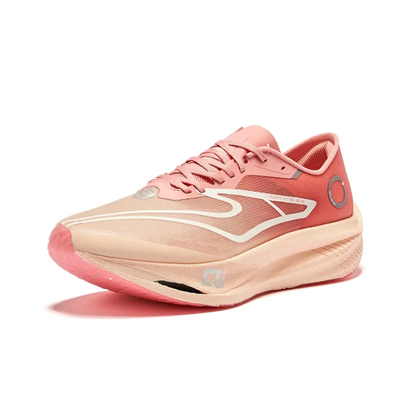 Erke Zhijing 2.0 Cushioning Rebound Low Top Running Shoes Women's Peach Blossom Fairy-2