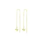 Maple Leaf Drop Earrings-K Gold