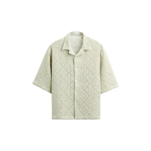 ZARA Shirts Men Washed Green