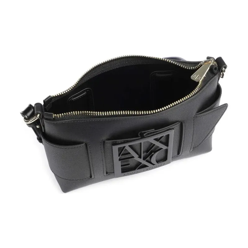 ARMANI EXCHANGE Synthetic Leather Handbag Shoulder Bag Women's Black-3