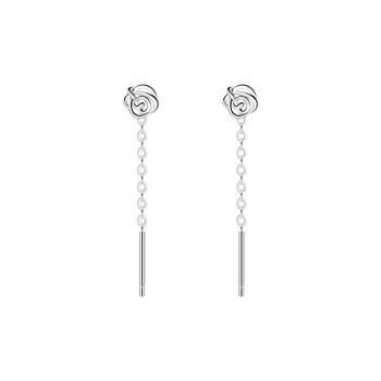 LIANDUO 999 Fine Silver Drop Earrings Women's Good Luck