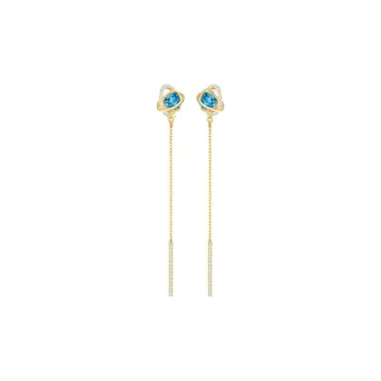 Swarovski Outstanding Drop Earrings Women's Gold