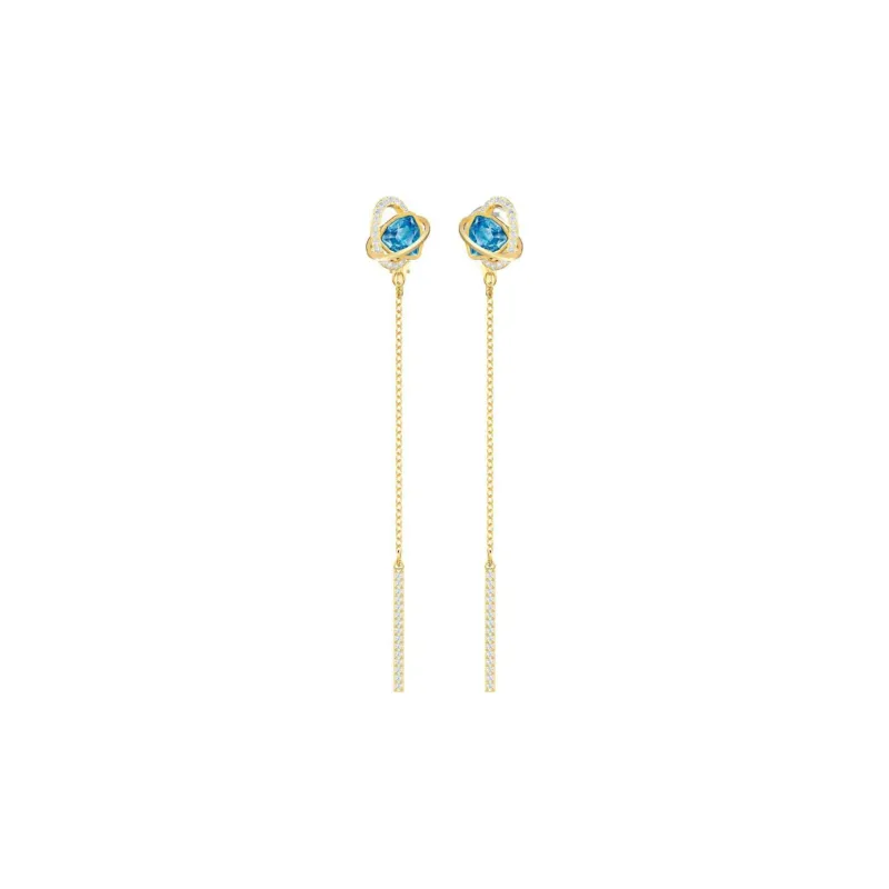 Swarovski Outstanding Drop Earrings Women's Gold-0