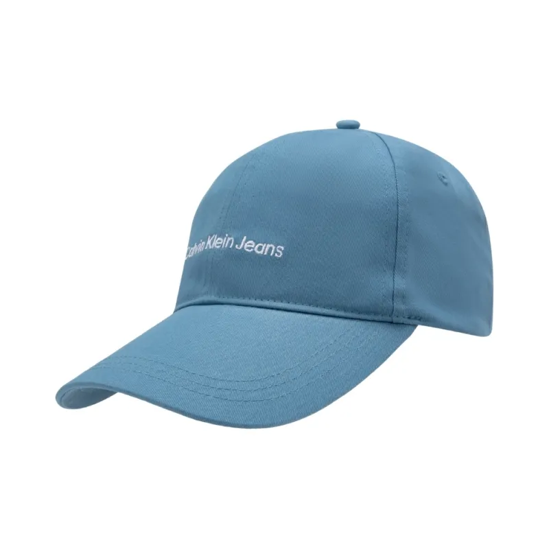 CALVIN KLEIN Cotton Baseball Caps Unisex Mountain Mist Blue-1