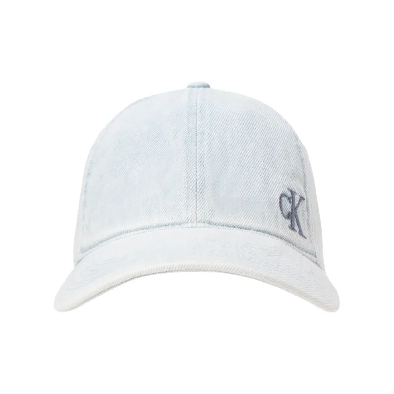 CALVIN KLEIN Cotton Baseball Caps Unisex Denim Light Blue-1