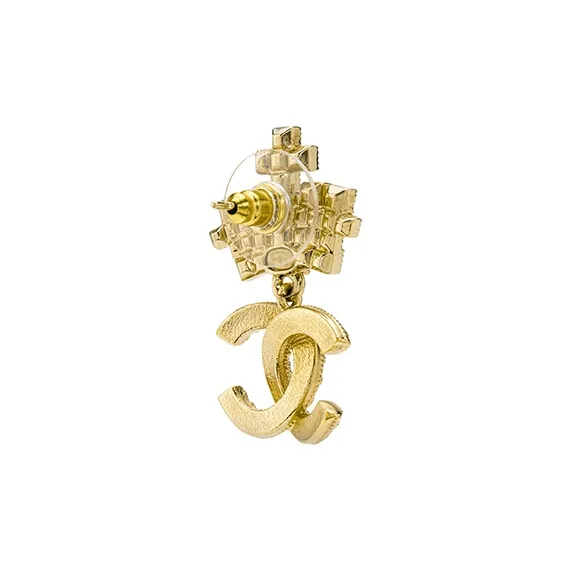 CHANEL Clip On Earrings Women's Gold-2