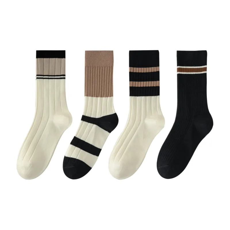 XXLLG Mid Calf Socks Women's 4 Pack-2