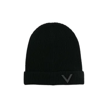 Valentino Virgin Wool Bucket Hats Men's Black