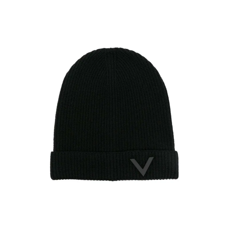 Valentino Virgin Wool Bucket Hats Men's Black-0