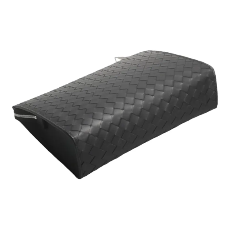 CMLZIUA Cow Leather Clutch Unisex Black-3