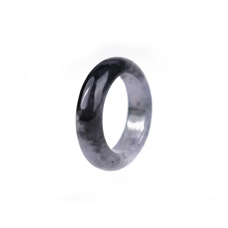 Clear Snow Glutinous Jade Jadeite Rings Unisex-0