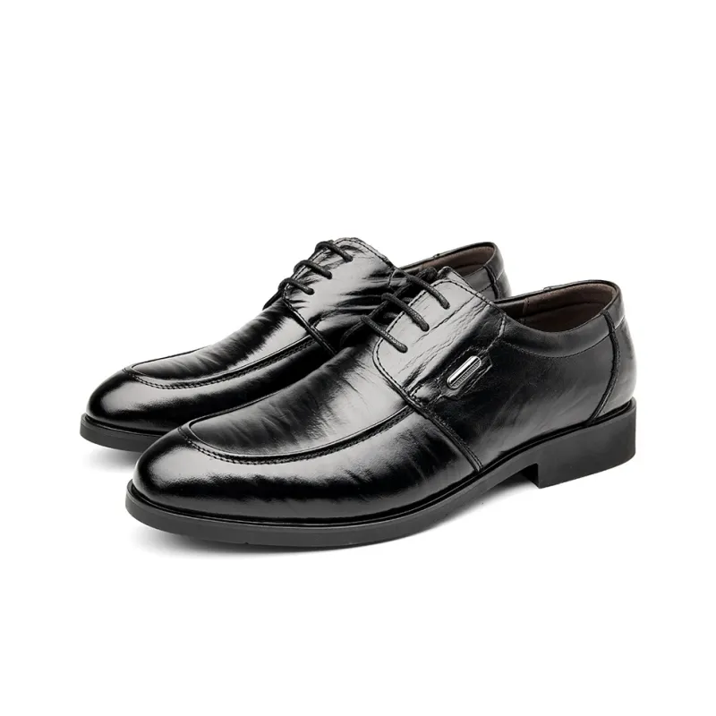 Sonno Dress Shoes Men Low Top Black-2