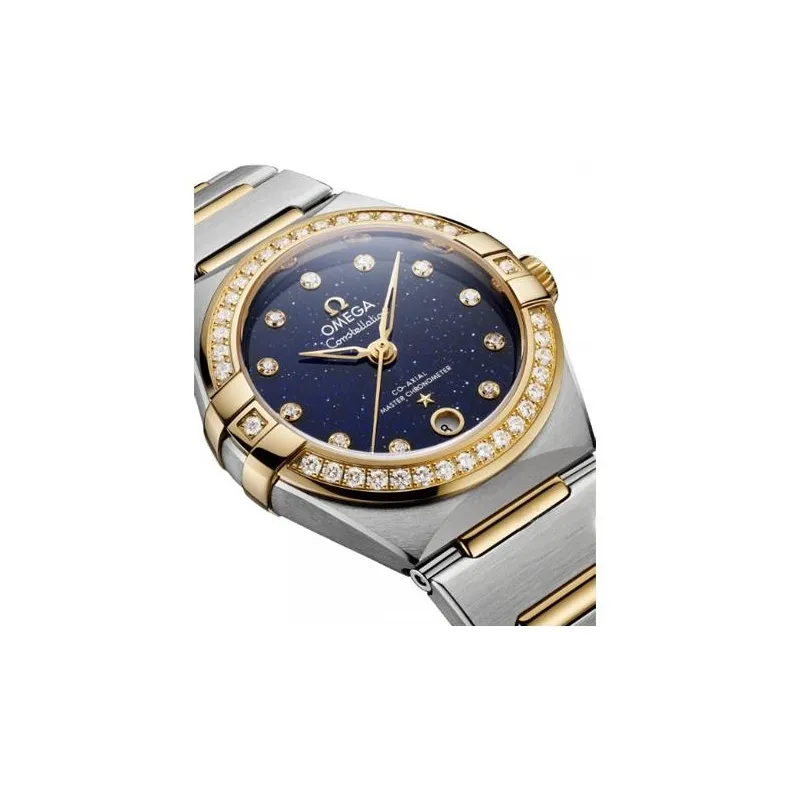 OMEGA Constellation Collection Automatic Mechanical Movement Women's Watch Watch 29mm Blue Dial-2