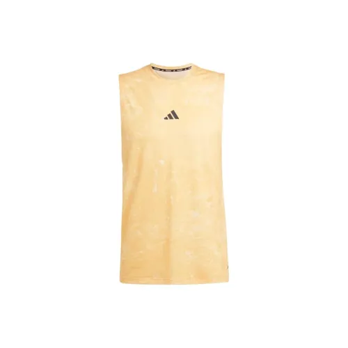 Adidas Clothing Tank Tops Men Yellow