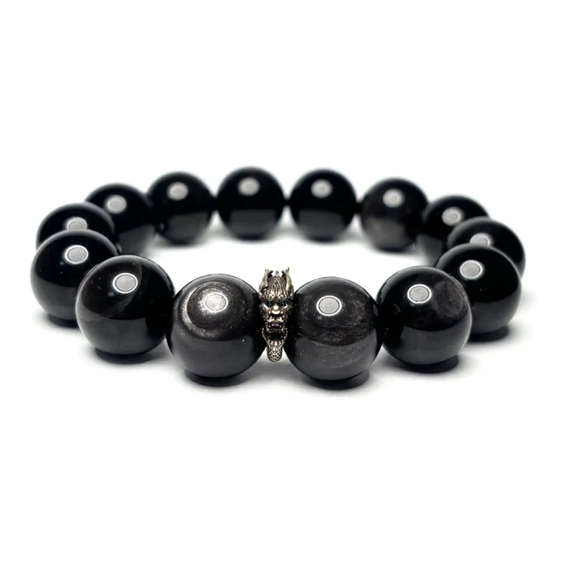 MOUNTAINS AND MANS Obsidian Bracelets Men's-6