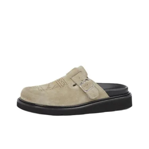KENZO LOGO Slip Resistant Closed Toe Slippers Women's Beige