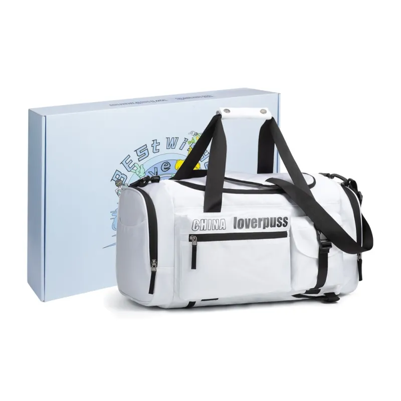 LOVERPUSS Polyester One Shoulder Crossbody Portable Fitness Storage Backpack Basketball Bag Unisex Multicolor-29